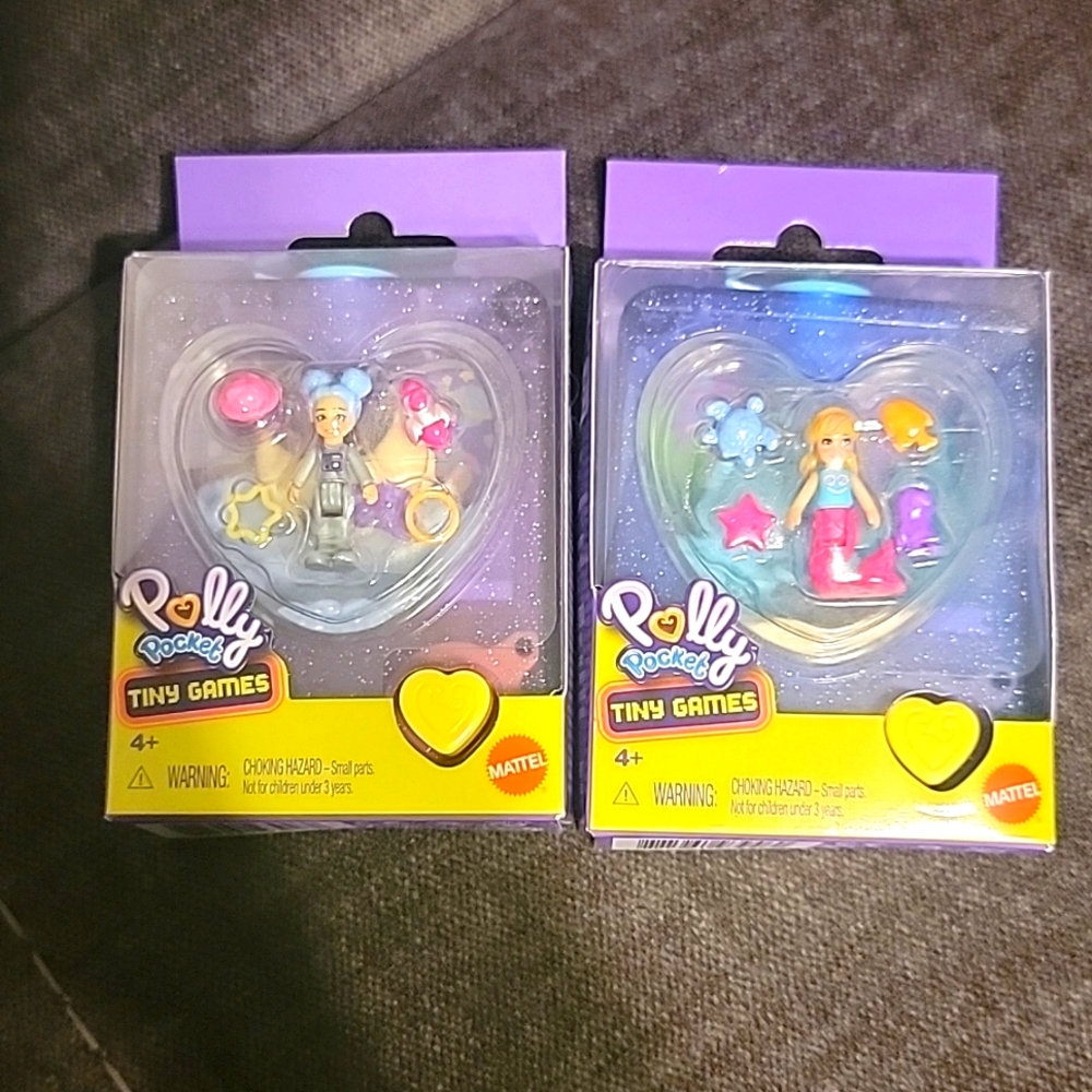 2 Polly pocket water tiny game